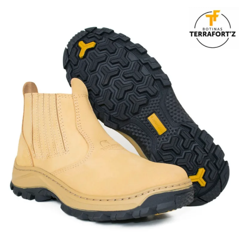 Botina Couro Castor Nobuck REF. 800 - Terrafortz