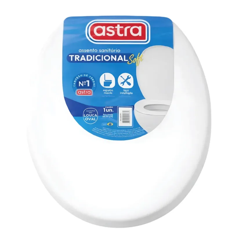 Assento Sanitário Soft Branco - Astra — Banheiro