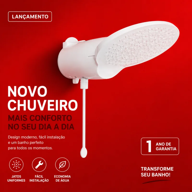 Chuveiro Loren Comfort 127V 5500W - Lorenzetti