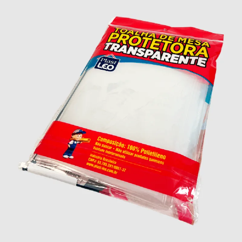 Toalha De Mesa Transparente 1.35X1.35 - PlastLeo — Suportes e Acessórios